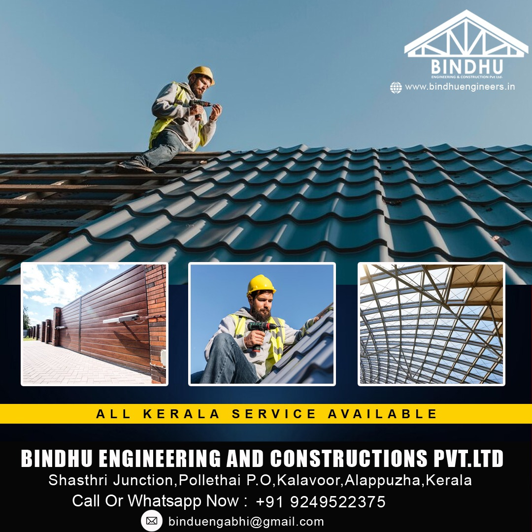 Roofing work team in alappuzha kerala